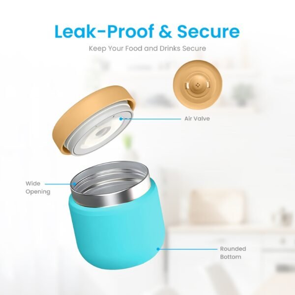insulated food jar with water bottle