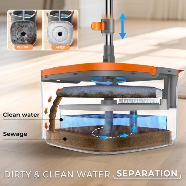 spin mop bucket set