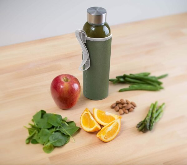 glass bottles with lids