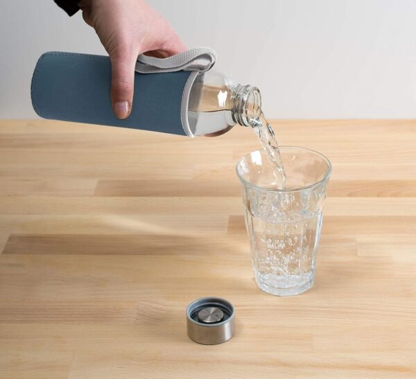 glass bottles with lids